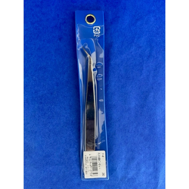 Mineshima F-8 AA Angled Tweezers 150mm