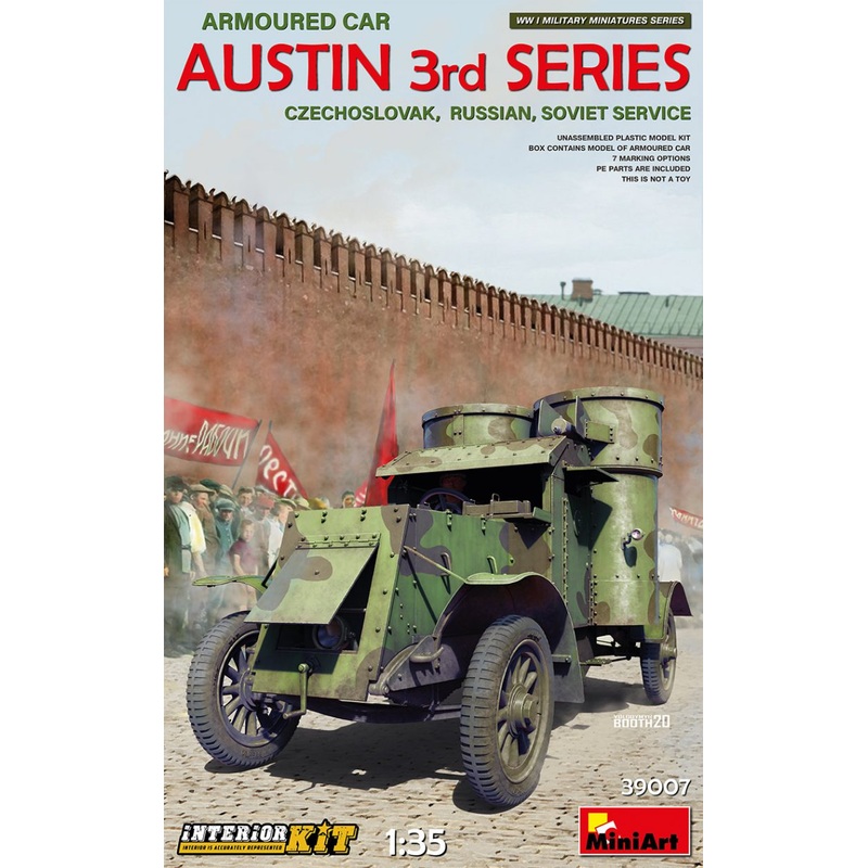 MiniArt 39007 1/35 Austin Armoured Car 3rd Series - Czechoslovak/Russian/Soviet Service - Interior Kit