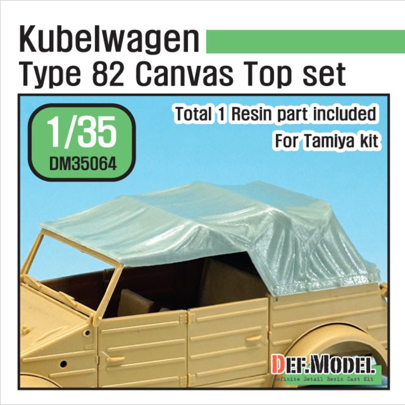 Def Model DM35064 1/35 Kbelwagen Type 82 Canvas Top