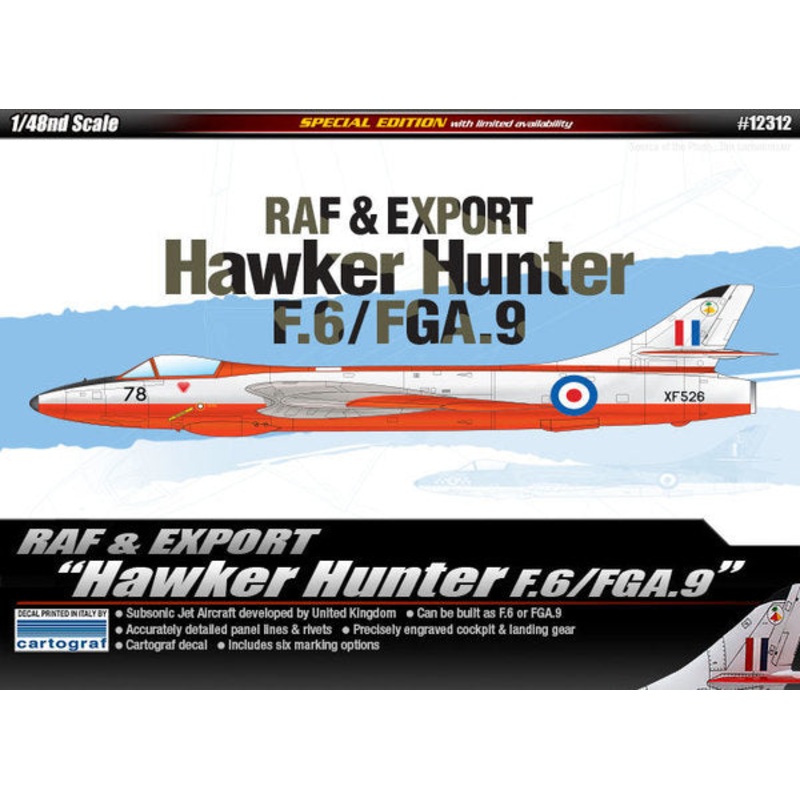 RAF & EXPORT HAWKER HUNTER F.6/FGA.9