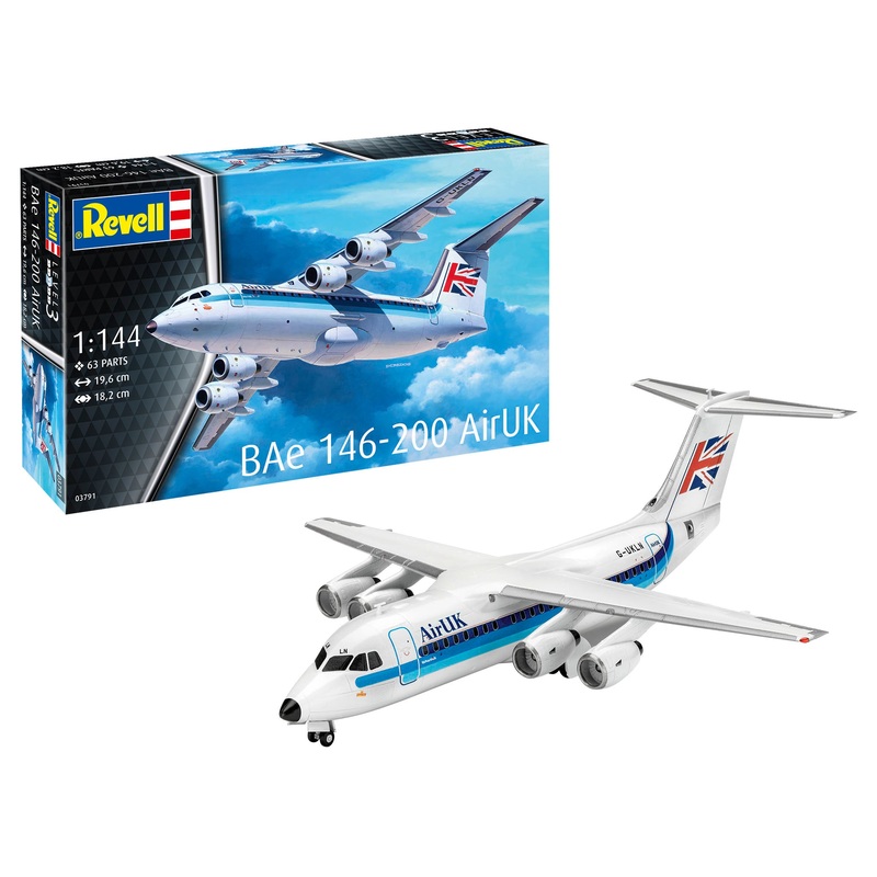 Revell 1/144 BAe 146-200 Air UK kit RV3791