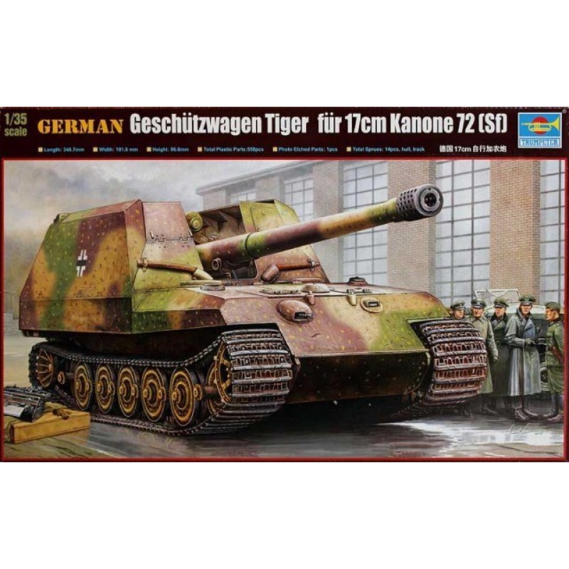 Trumpeter 00378 1/35 German Geschtzwagen Tiger fr 17cm Kanone 72 (Sf)