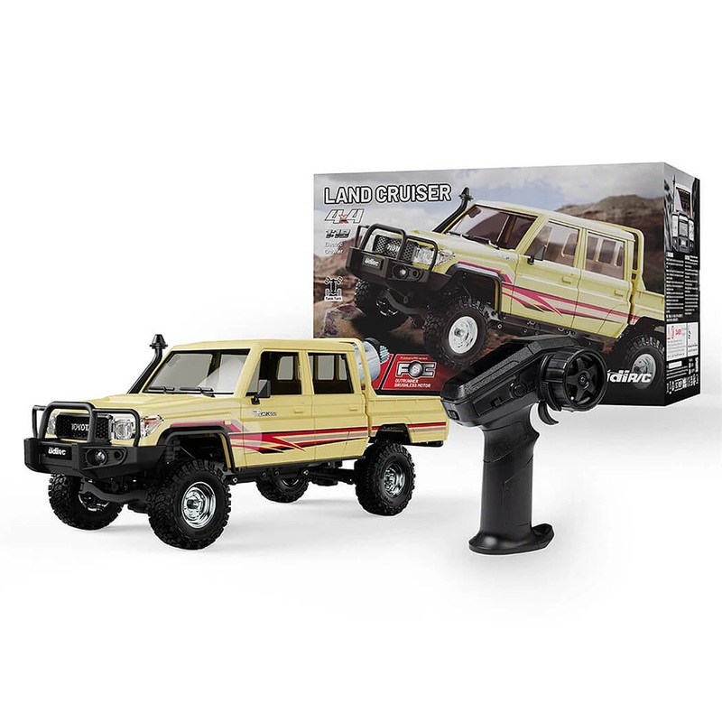 UDI RC TOYOTA LAND CRUISER RTR 1/18 DOUBLE CAB BRUSHED - SAND