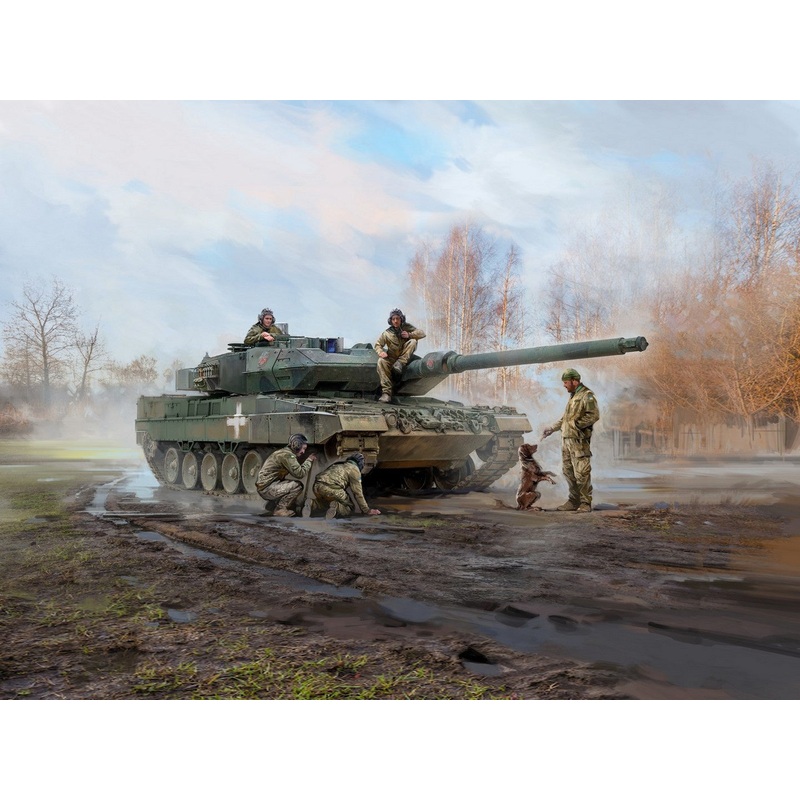 Leopard 2A6 of the Armed Forces of Ukraine with Crew