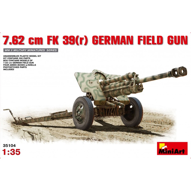 MiniArt 35104 1/35 7.62cm FK 39(r) German Field Gun
