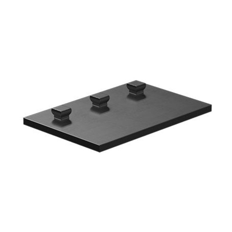 Mounting plate 30 x 45, red/ black mounting plate 30 x 45 red