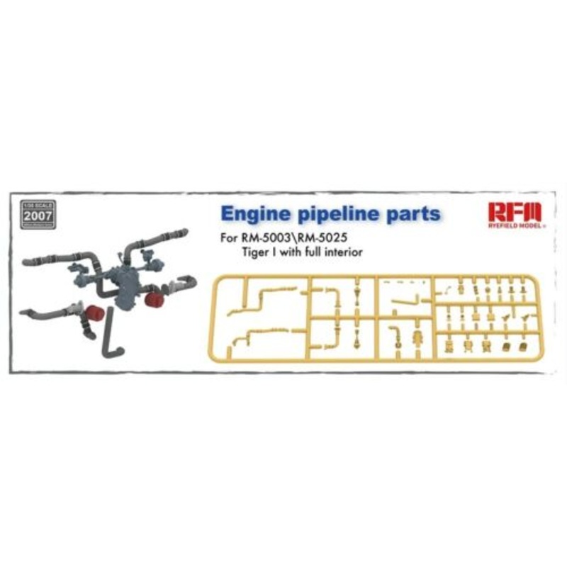 Rye Field Model 2007 1/35 Engine Pipeline Parts