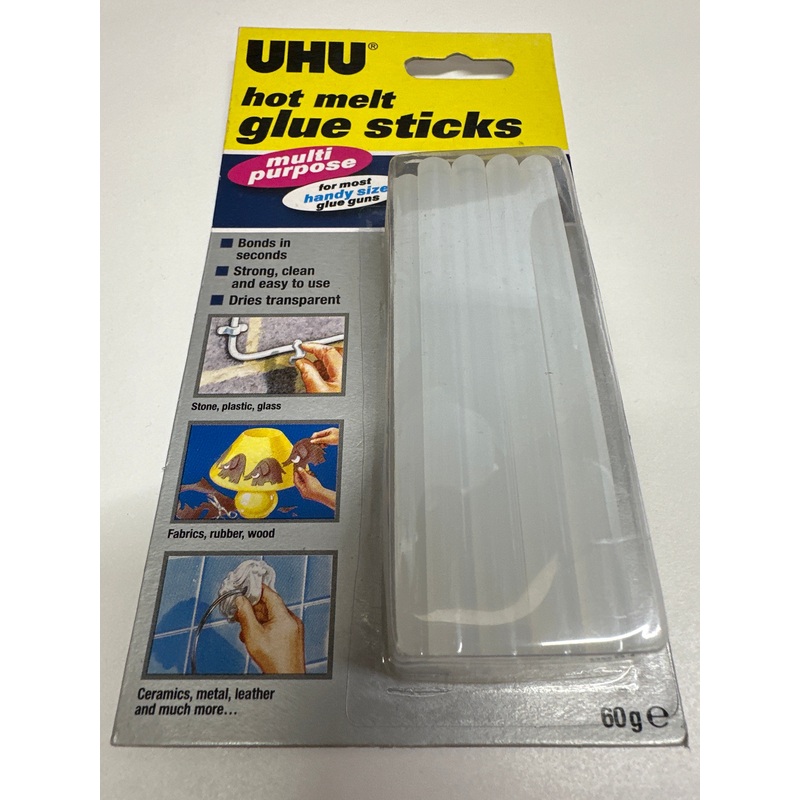 UHU Hot-melt Glue Sticks 60 g Transparent 43865