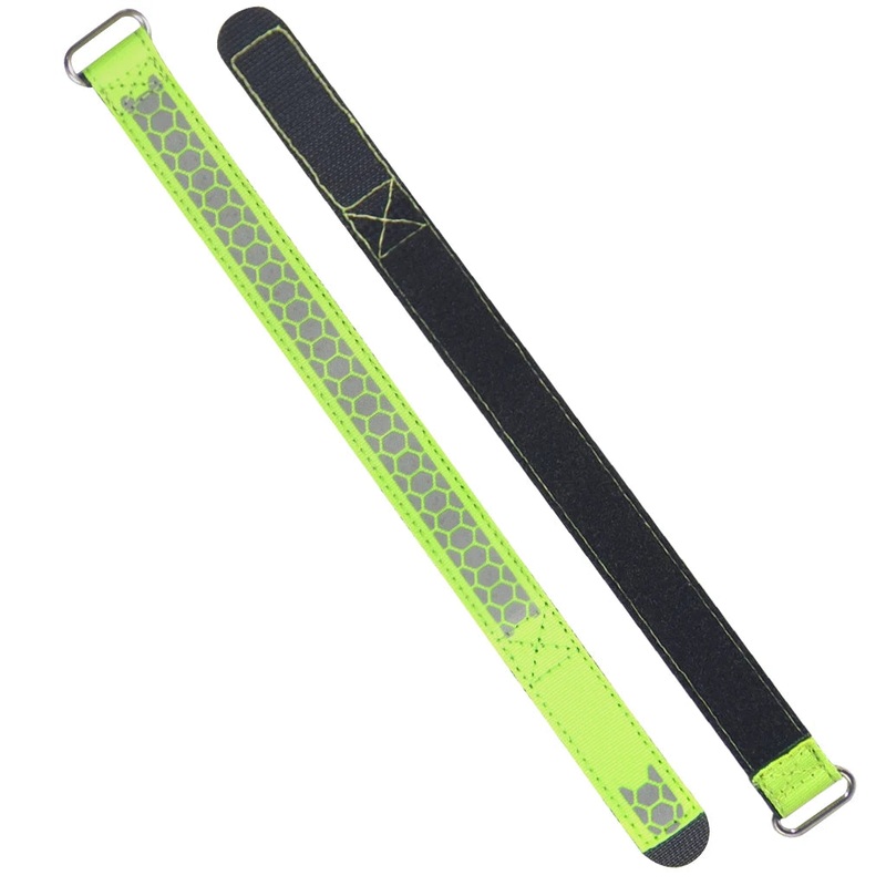 6Pcs Reusable Hook Loop Battery Straps Reverse Colored Fastening Tape Self Adhesive Cable Ties Wrap Bundle Fixed Ties DSLR Tool Green