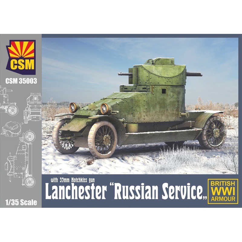 Copper State Models 35003 1/35 Lanchester Armored Car "Russian Service"