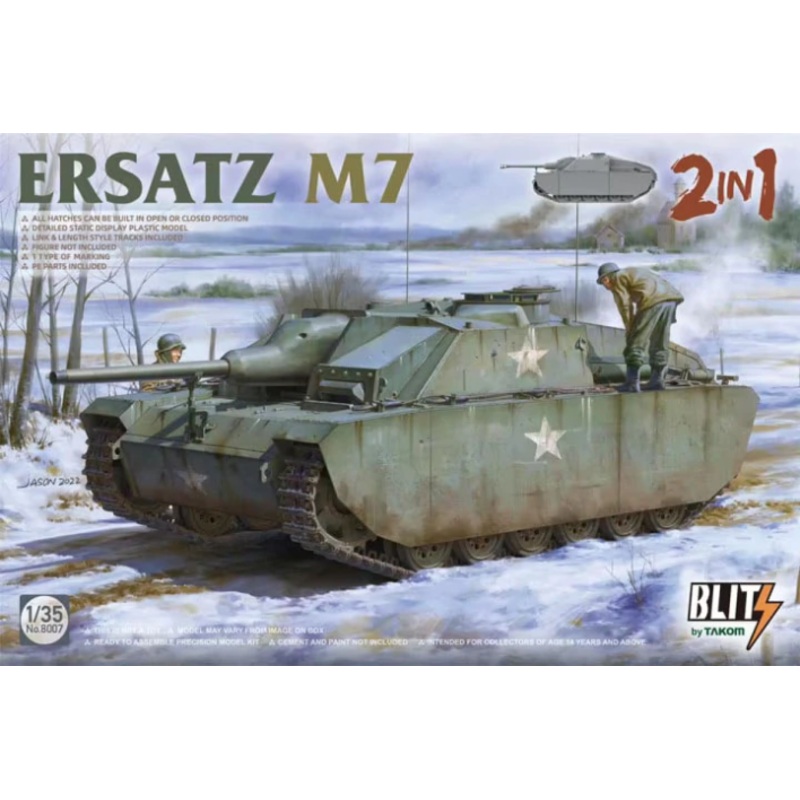 Takom Blitz 8007 1/35 Ersatz M7 (2 in 1)