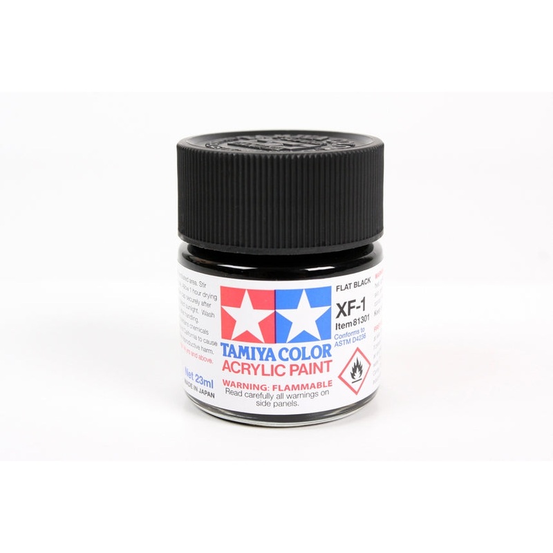 Tamiya 81301 XF1 Flat Black - 23ml