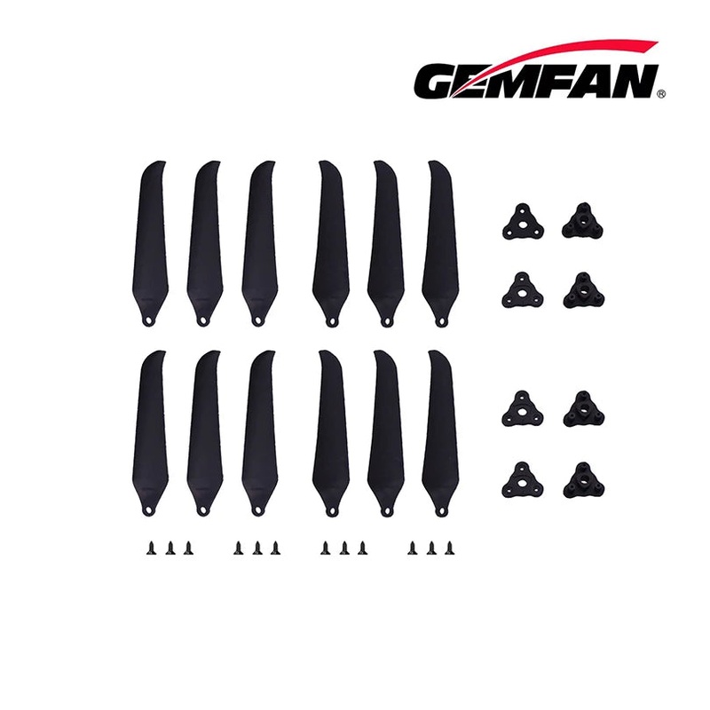 4Pairs (4CW+4CCW) Gemfan F1510 F7036 F1051 10inch Folding Propeller 2-Blade/3-Blade Glass Fiber Nylon for FPV Long Range Drones F7036 2-Blades