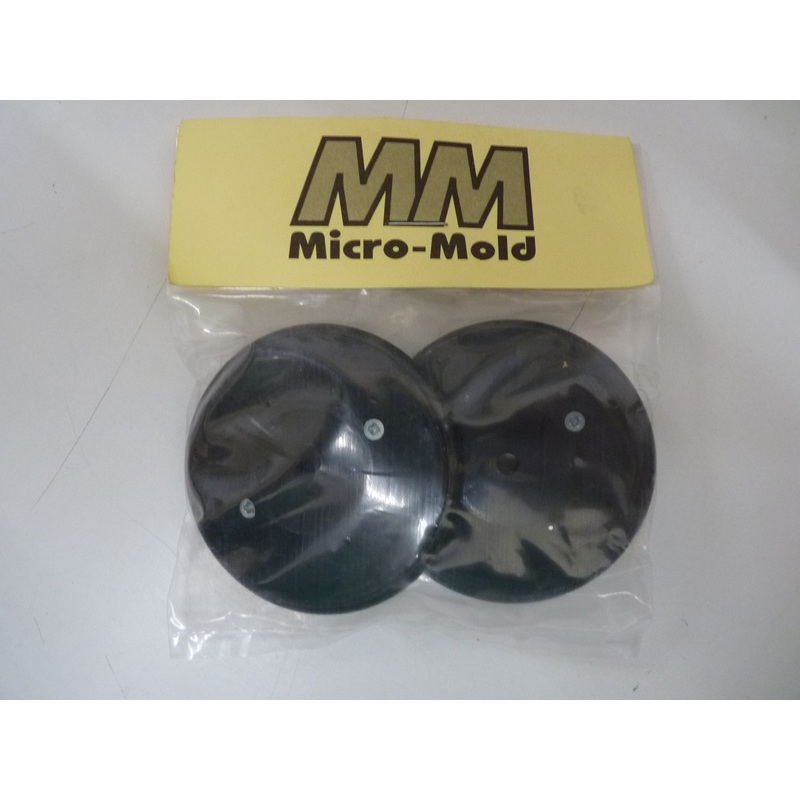 Micro Mold Vintage Profile Racing Wheels Black (2.5 Inch Hub Dia)