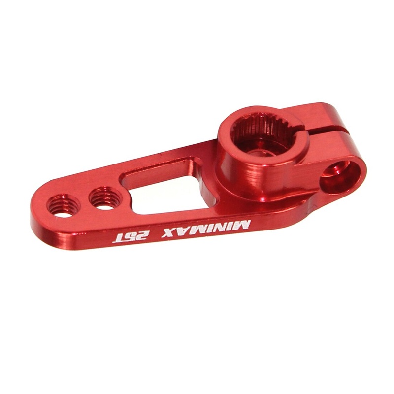 QWinOut 1Pcs/5Pcs RC Servo Arm Horn 25T Aluminum Alloy Light Weight Hollow for Futaba Servo D4 Buggy Drift Truck Crawler RC Car Toys Parts Red