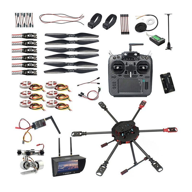 QWinOut Q705 Helicopter DIY RC Racing Drone Kit AT9S/FS-i6/AT10 Remote Control APM /PIX Flight Control 40A ESC Aircraft RTF KIT 1