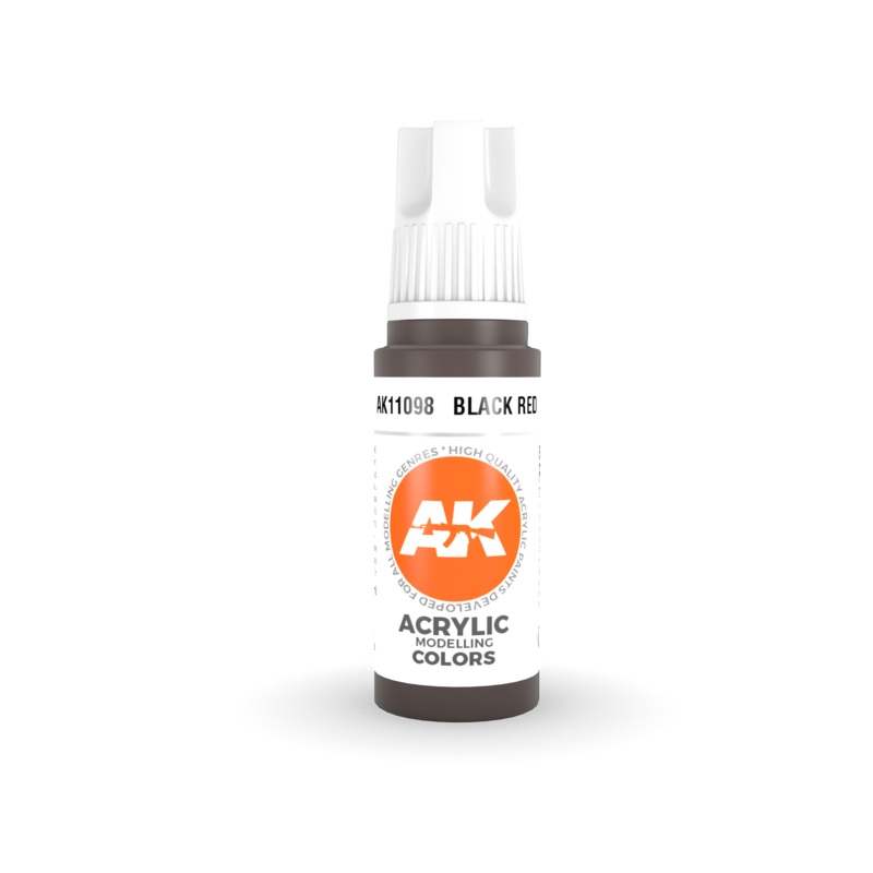 AK Interactive 3G Acrylic Black Red 17ml