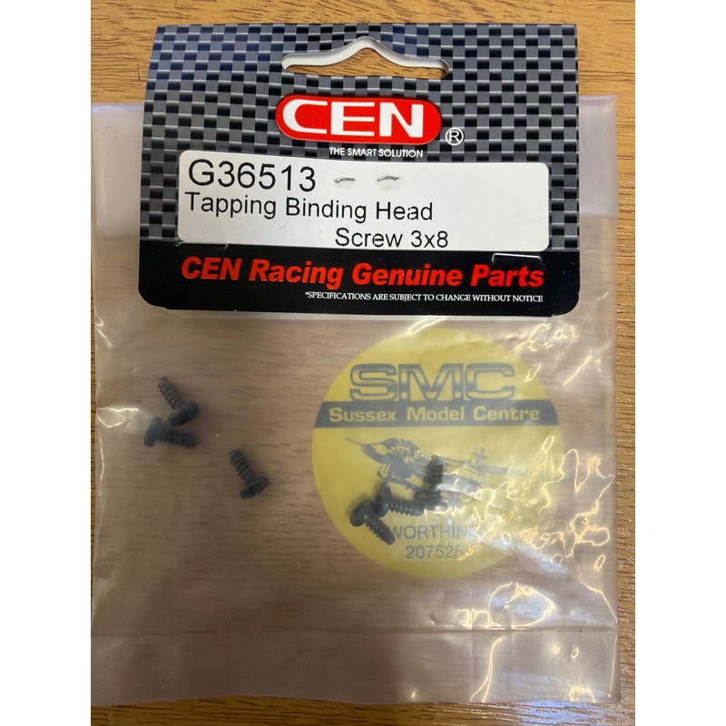 CEN RC car Spares Tapping Binding Head Screw 3mm x 8mm 6pcs G36513 (Box 92)