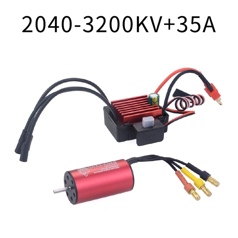 Surpass Hobby 2430 5800KV Brushless Motor + 25A Brushless Speed Controller ESC Combo Waterproof For Tamiya 1/18 1/16 RC Car 2040 3200KV 35A