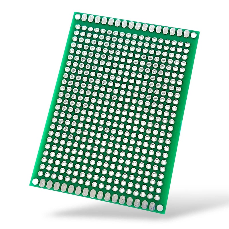 5 7 cm Universal PCB Prototype Board Double-Sided | Green Zero PCB for DIY Electronics & Prototyping