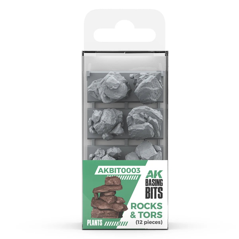 AK BIT0003 Interactive Rocks & Tors - Basing Bits (12 Pieces)