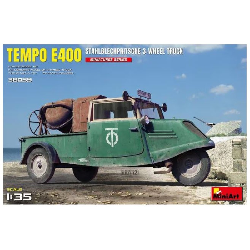 MiniArt 38059 1/35 Tempo E400 Stahlbllechritsche 3-Wheel Truck