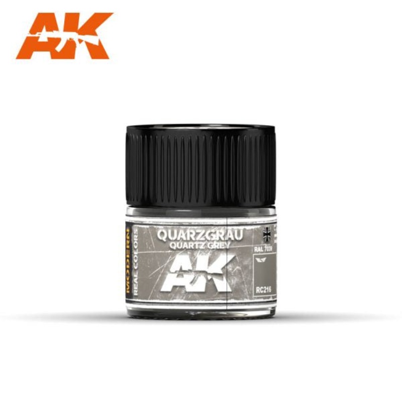 AK Interactive RC216 Real Colors : Quarzgrau - Quartz Grey RAL 7039