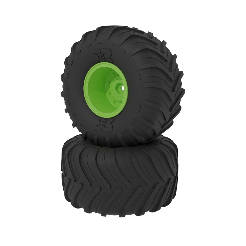 ARRMA dBoots Chevron MT Tire Set Glued Green