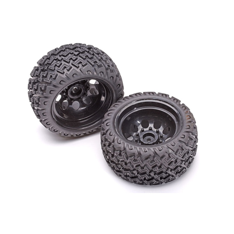 DHK Cage-R - Tyre Set (Glued) Black Wheels (box 117)