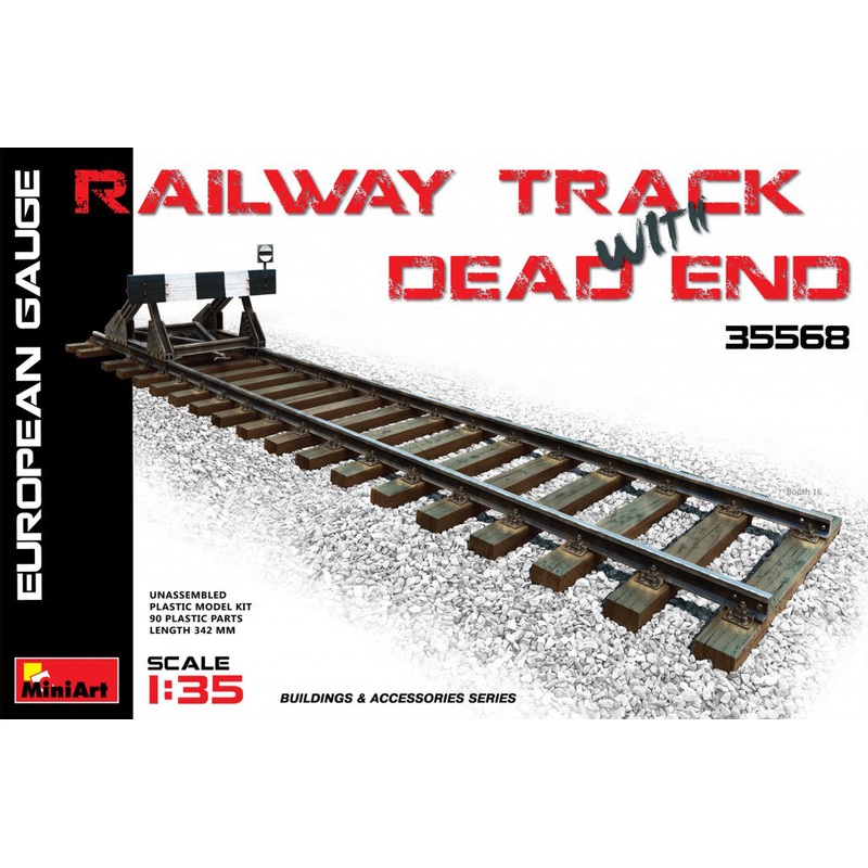 MiniArt 35568 1/35 Railway Track w/ dead end (European Gauge)