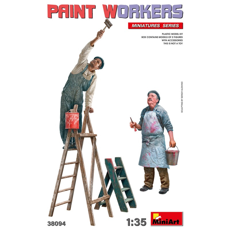 MiniArt 38094 1/35 Paint Workers with Accessories