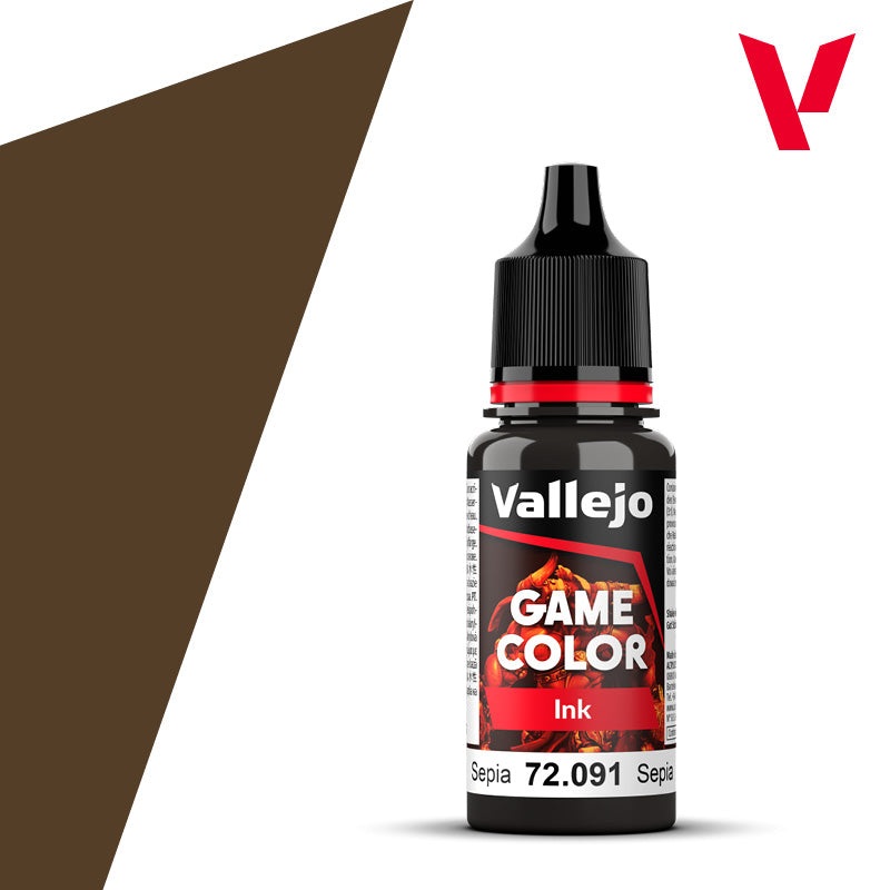Vallejo Game Color 091 Sepia Ink (18ml)