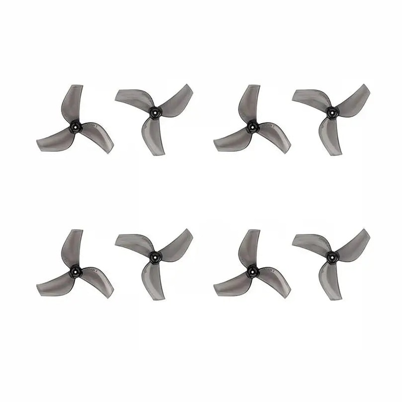 8Pairs (8CW+8CCW) Gemfan 35mmS-3 3-Blade 35mmS-2 2-Blade 35mm PC Propeller 1mm Hole for FPV Tinywhoops DIY Parts 35MM Gray 2-Blade