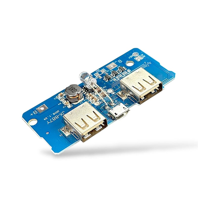 Dual Type-C USB 3.7V to 5V 2A Power Bank Charger Module | DIY 18650 Li-Po Battery Boost Converter Board