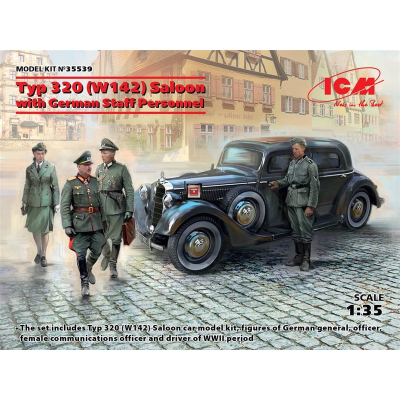 ICM 35539 1/35 Typ 320 (W142) Saloon with German Staff Personnel