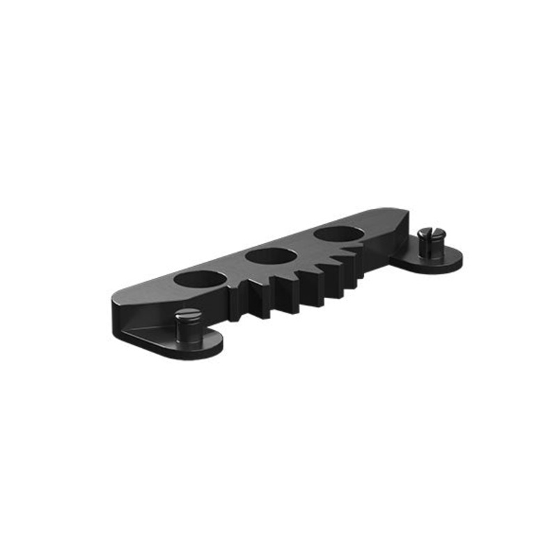 Cogged track rod, black