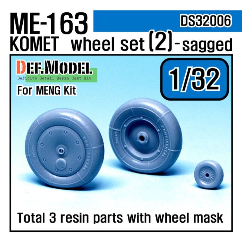 Def Model DS32006 1/32 Me163B 'Komet' Wheel Set (2)