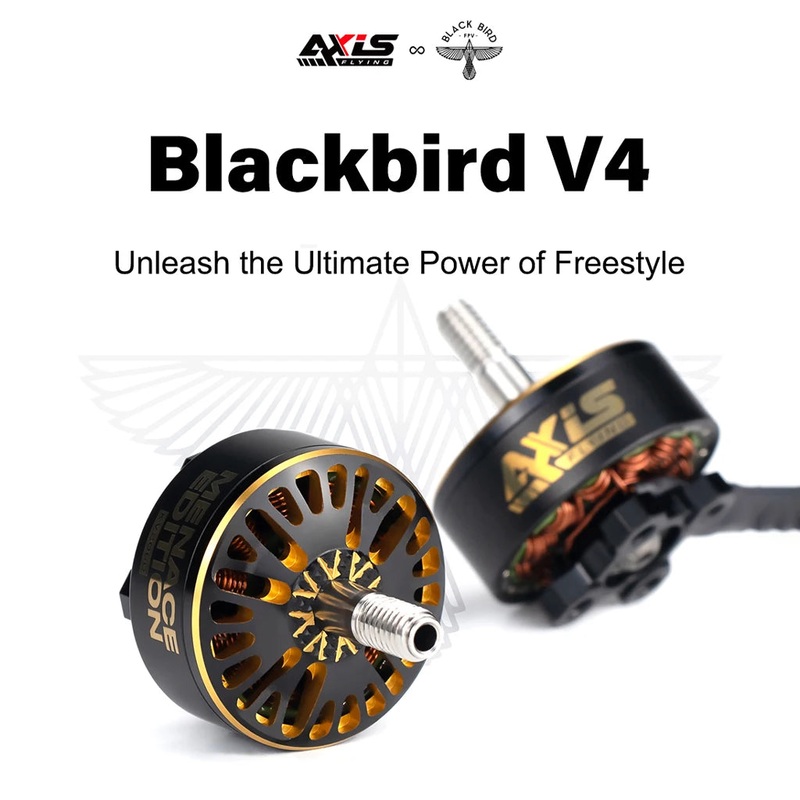 Axisflying Black-Bird V4 2307 2307.3 1960KV 2060KV 6S 5inch Brushless Motor for 5 Inch FPV Racing Drone 4PCS 1960KV