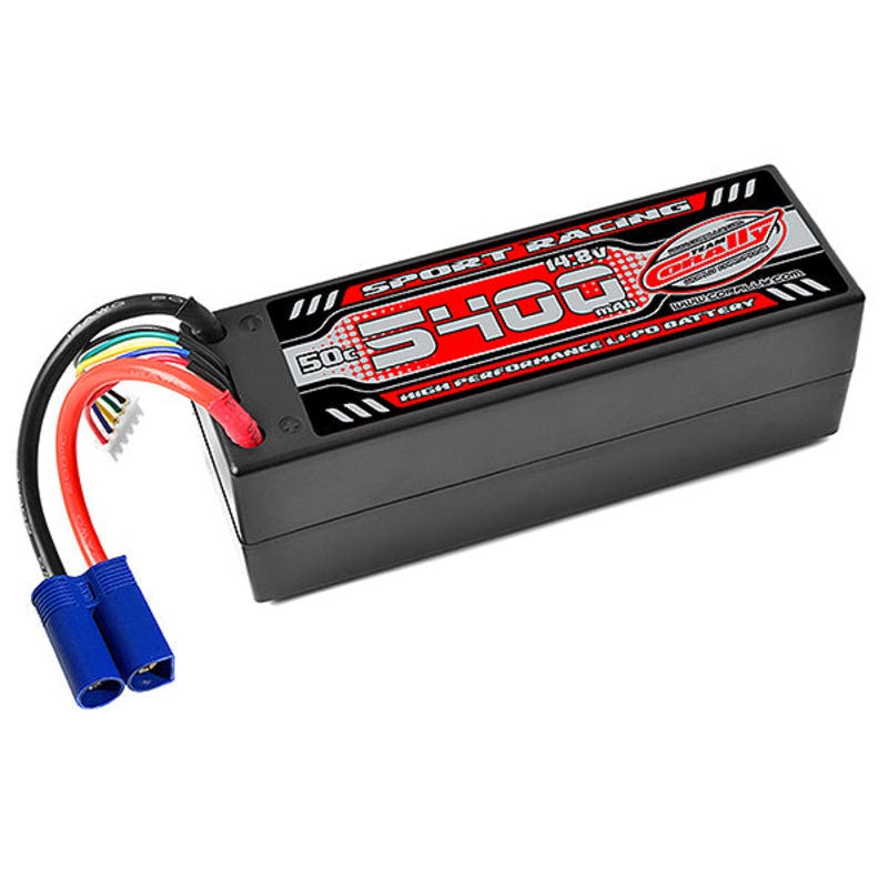 CORALLY POWER RACING 50C LIPOBATTERY 5400MAH 14.8V EC5 4S - SECOND HAND