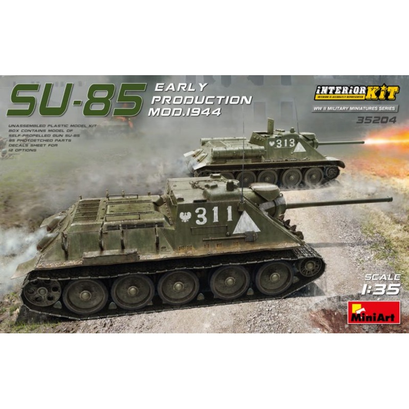MiniArt 35204 1/35 SU-85 Mod. 1944 (Early Production) w/Interior Kit