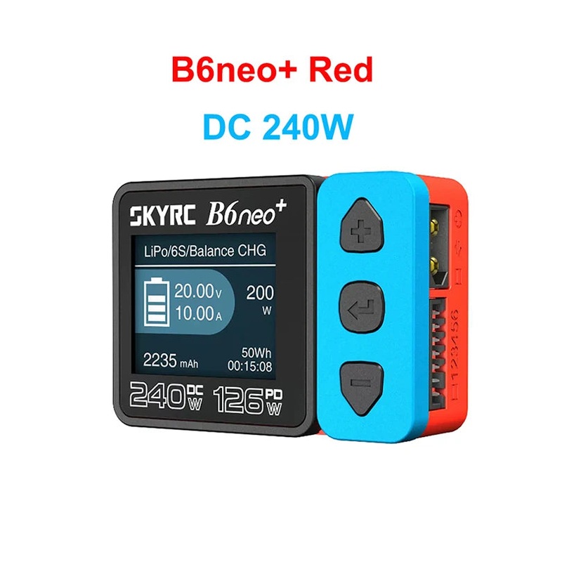 SkyRC B6neo+ DC 240W PD 126W Smart Charger Battery Balance Charger SK-100211 B6 neo+ B6NEO Compact Charger Discharger B6neo PLUS 240W