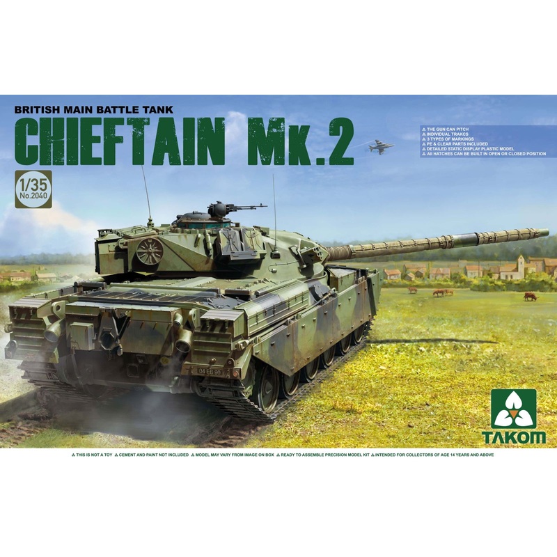 Takom 2040 1/35 British Main Battle Tank Chieftain Mk.2