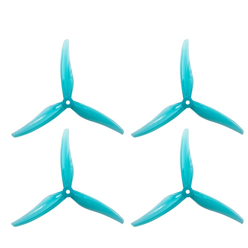 2Pairs Gemfan 6030 6X3X3 3-Blade Propeller with 5mm Mounting Hole for Freestyle FPV Racing Drone RC Quadcopter DIY Spare Part Grey