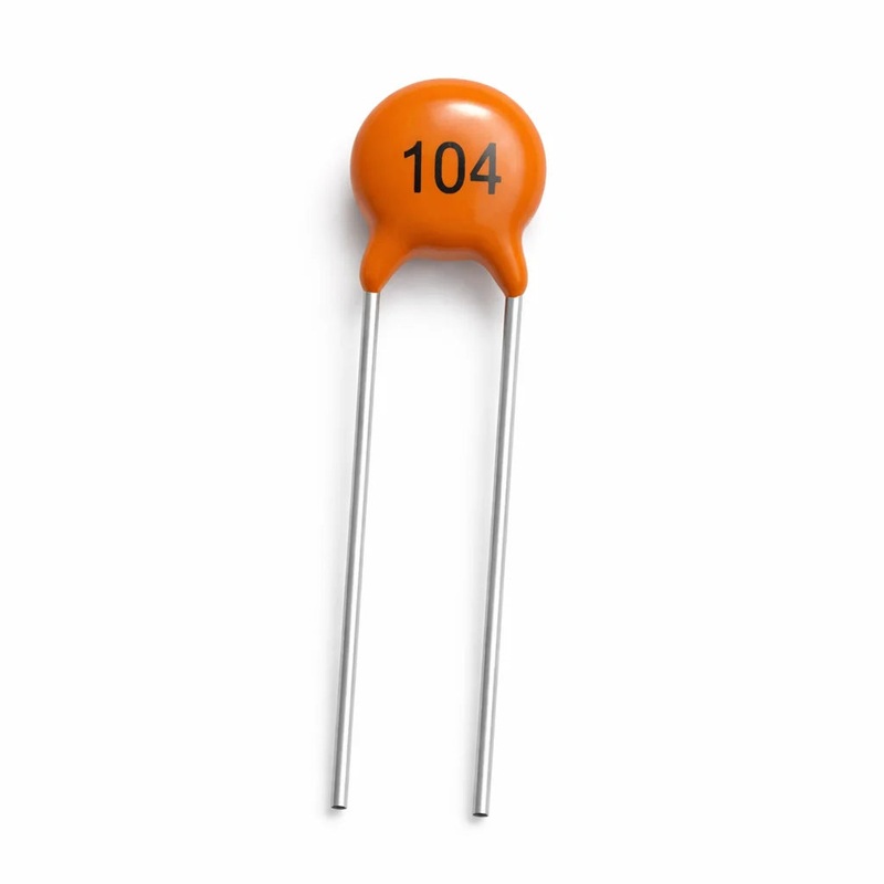 104 Ceramic Capacitor Pack of 5 | 0.1F (100nF) 50V Ceramic Disc Capacitor for Arduino, PCB & DIY Electronics