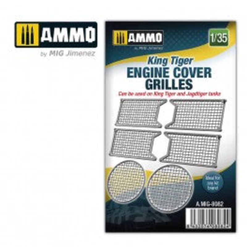 AMMO by Mig 8082 1/35 King Tiger Engine Cover Grilles