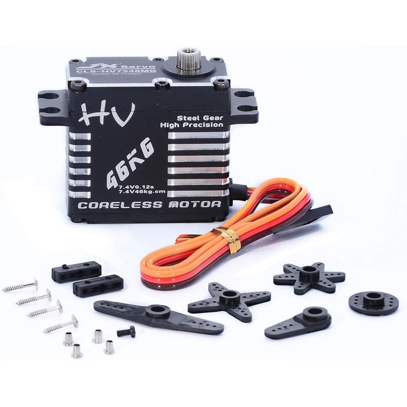 JX Servo CLS-HV7346MG 46kg Coreless High Precision Steel Gear Full CNC Digital Servo Motor