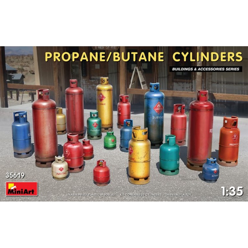 MiniArt 35619 1/35 Propane/Butane Cylinders