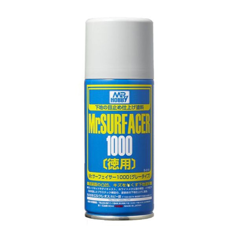 Mr Hobby Mr Surfacer 1000 - Gray spray B-519