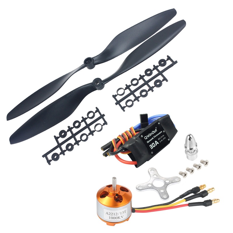 QWinOut A2212 1000KV 13T Outrunner Motor & 30A ESC &1045 Propeller For F450 F500 F550 Drone