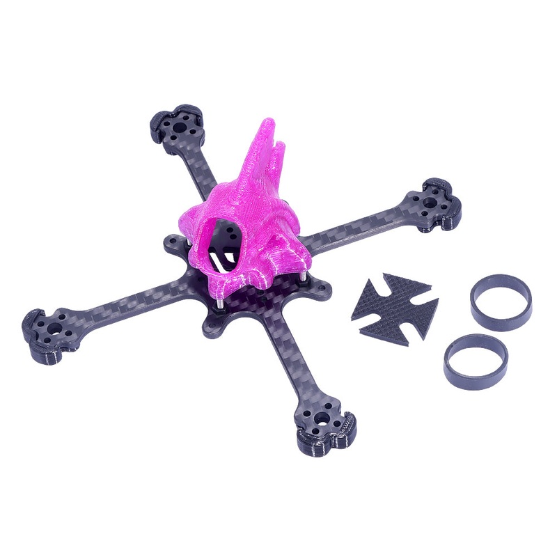 QWinOut Venom-118 Frame Kit 3inch 75MM Propeller FPV RC Racing Drone Toothpick for 1103 1104 1106 1202 1204 1206 Brushless Motor Purple